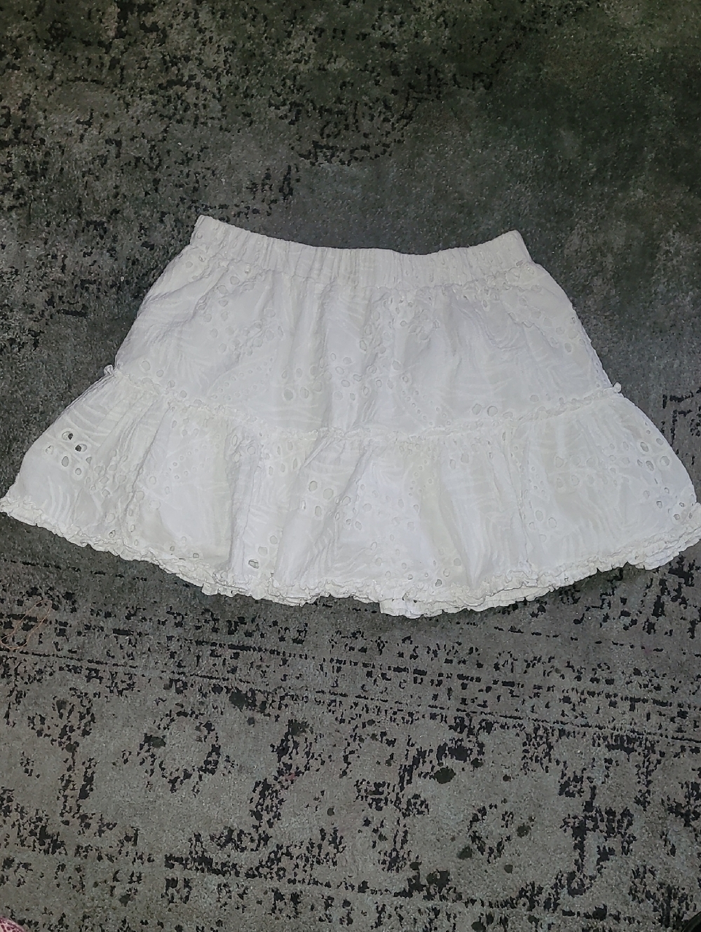New EMPRADA White Eyelet Skirt